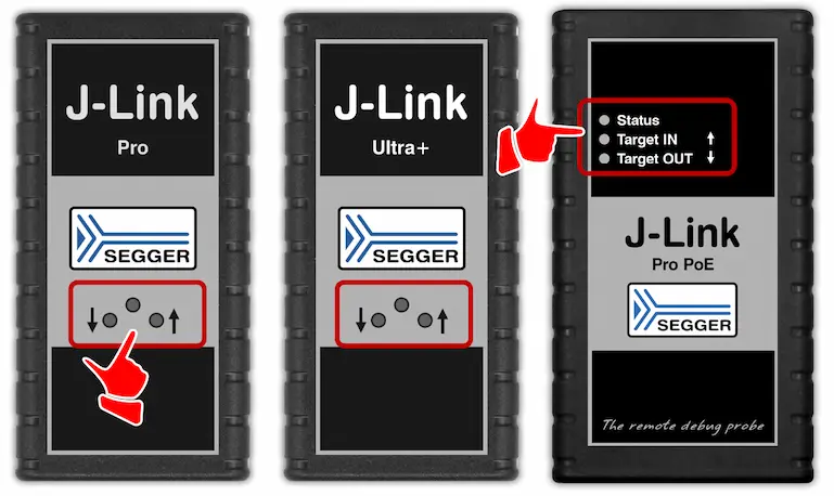 J-Link ULTRA+, PRO LED Indicator