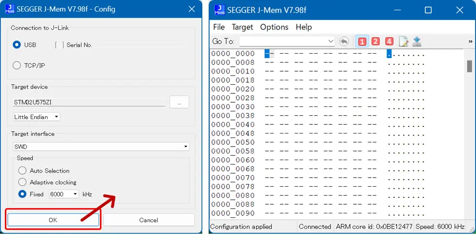 STM32 connection